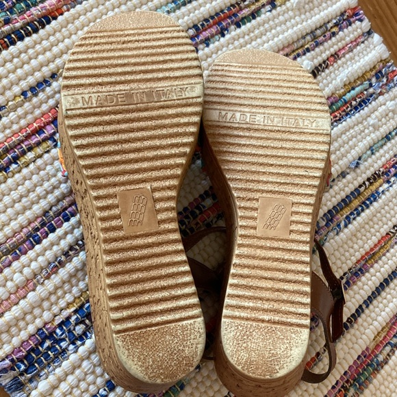 Italian Shoemakers multicolor wedge sandal, size 6 - Picture 5 of 6